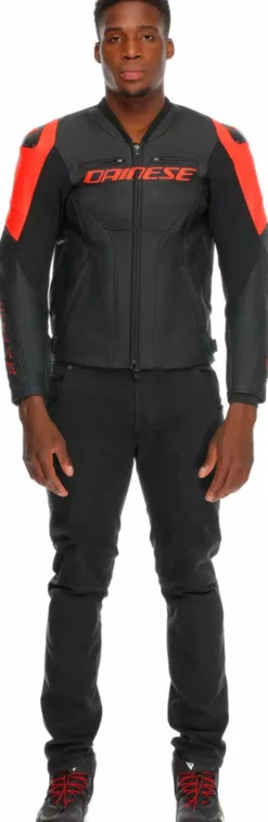 Dainese Racing 5 Motorjas Black/Black/Red-Fluo P75><noscript><img width=