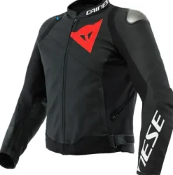 Dainese Sportiva Leather Motorjas Black-Matt/Black-Matt/Black-M 92C> Motorjassen