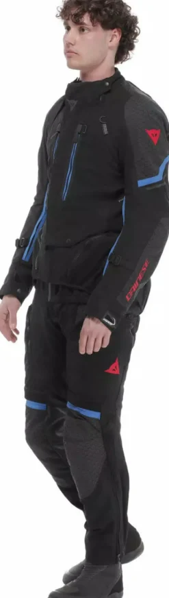 Dainese Super Adventure D-Dry Absoluteshell Motorjas Black/Black/Blue D01> Motorjassen
