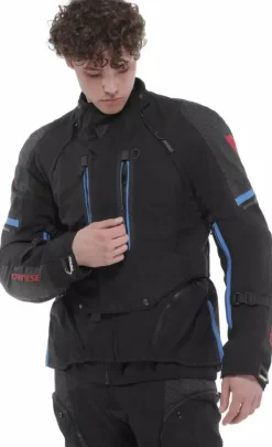 Dainese Super Adventure D-Dry Absoluteshell Motorjas Black/Black/Blue D01><noscript><img width=
