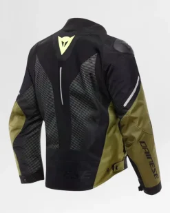 Dainese Super Sprint D-Dry Motorjas Black/Green/Fluo Yellow 40R> Motorjassen