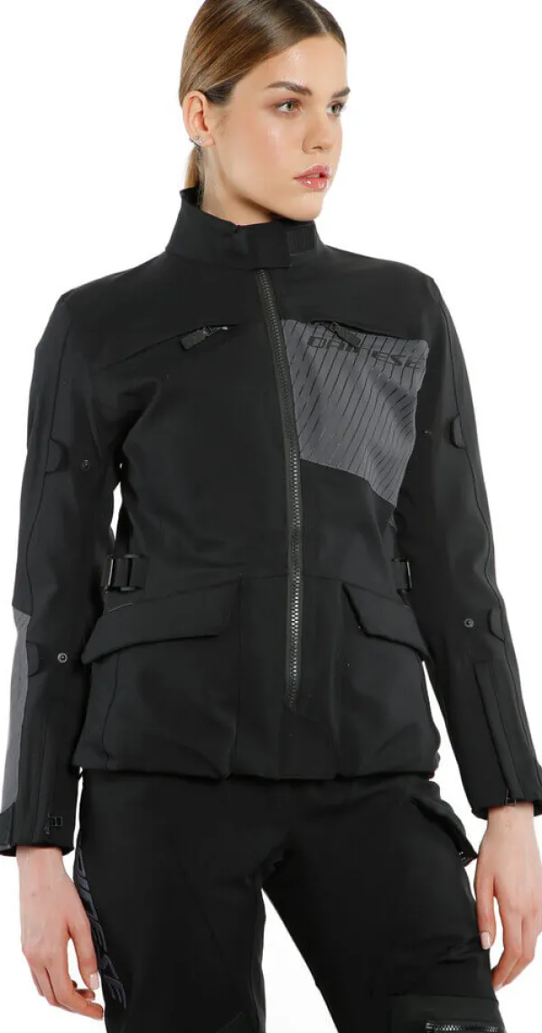 Dainese Tonale Lady D-Dry XT Motorjas Black/Ebony/Black 66C> Motorjassen