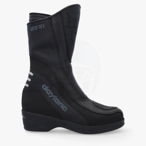 Daytona Lady Evoque GTX black>DAMES Waterdichte Motorlaarzen|Dames Motorlaarzen