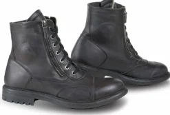 Falco Aviator Black 101>Heren Heren Motorschoenen|Waterdichte Motorschoenen