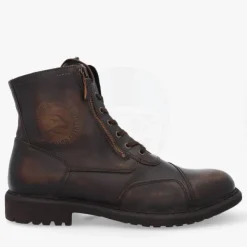 Falco Aviator Brown 707>Heren Heren Motorschoenen|Waterdichte Motorschoenen