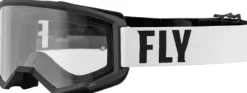 FLY RACING Focus Goggle Black/White - Clear Lens> Crossbrillen