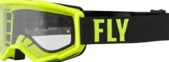 FLY RACING Focus Goggle Hi-Vis/Black - Clear Lens> Crossbrillen