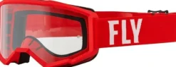 FLY RACING Focus Goggle Red/White - Clear Lens> Crossbrillen