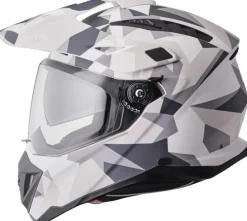 GMS Adventus Camo Matt White/Grey> Integraalhelmen