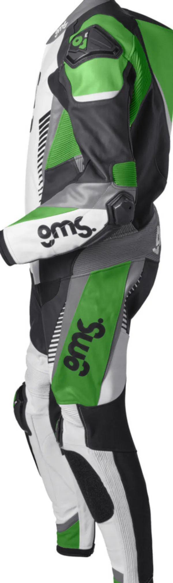 GMS GRC-1 One Piece Black/White/Green> Motorpakken