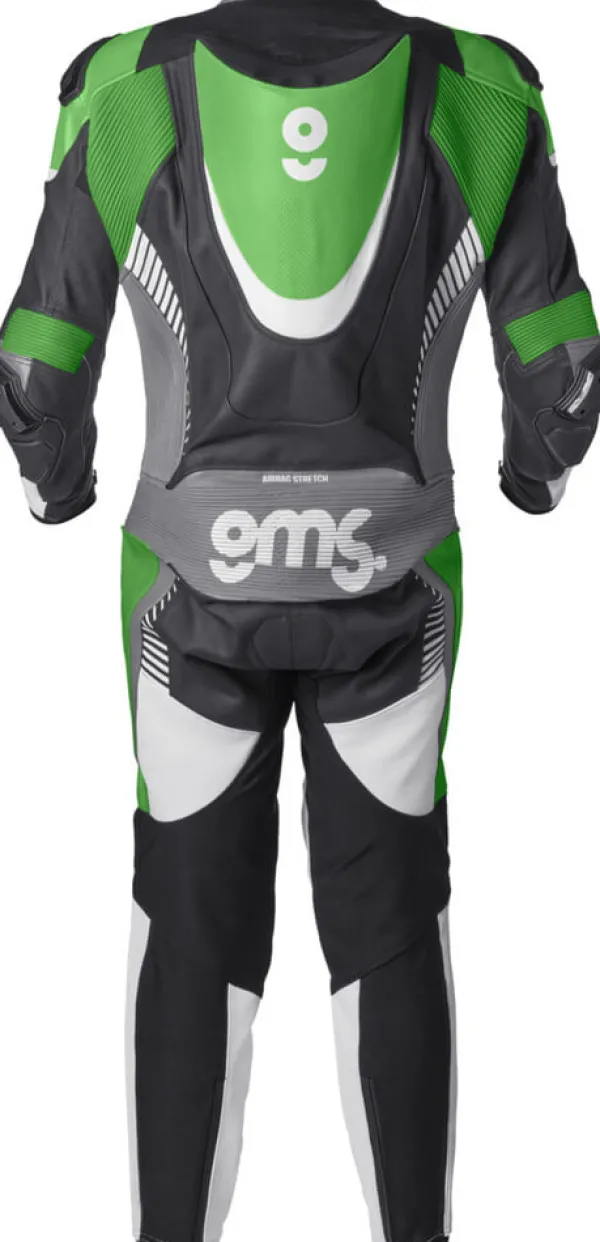 GMS GRC-1 One Piece Black/White/Green> Motorpakken