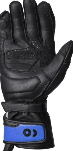 GMS GR-1 SF Gloves Black/White/Blue> Motorhandschoenen
