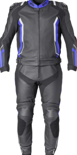 GMS GR-1 Suit Black/Blue/White> Motorpakken