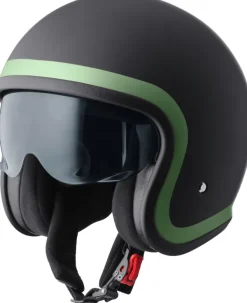 GMS Ride Matt Black/Darkgreen> Jethelmen