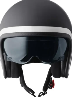 GMS Ride Matt Black/White> Jethelmen