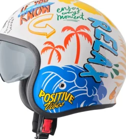 GMS Ride & Surf White/Yellow/Blue Summer Vibes> Jethelmen