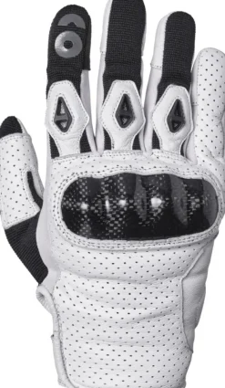 GMS Solis Gloves White/Black> Motorhandschoenen