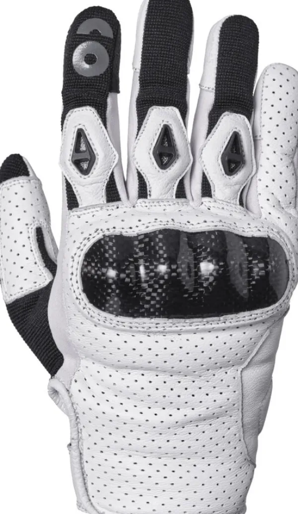 GMS Solis Gloves White/Black> Motorhandschoenen
