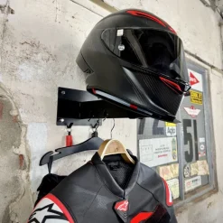 Gray Steel X5 Helmet & Gear wall mount Matt Black><noscript><img width=