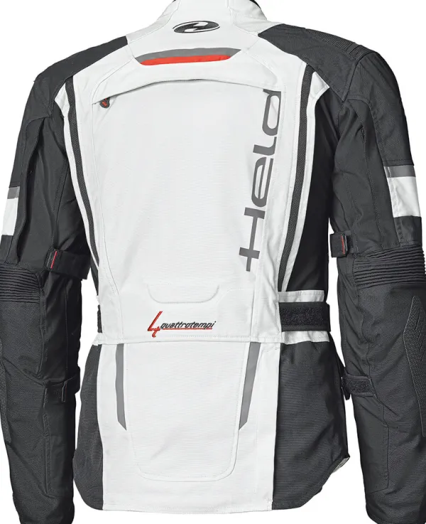 Held Carese Evo Motorjas Gore-Tex Touring Grey/Red 072> Motorjassen
