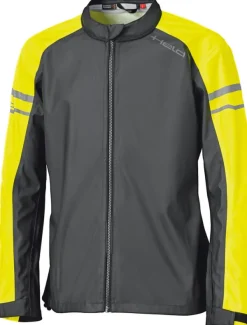 Held Rainstretch Rain Jacket Black/Neon Yellow 058> Regenkleding