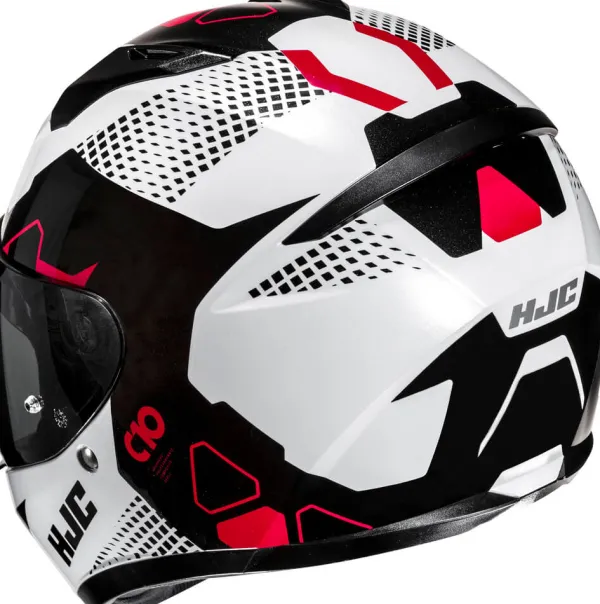 HJC C10 Aspa White/Red 231> Adventure Helmen|Integraalhelmen