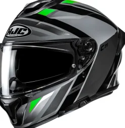 HJC C71 Faber Black/Green 184> Integraalhelmen|Helmen Met Zonnevizier