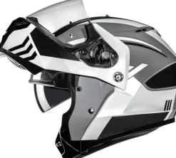 HJC C91N Kaon White/Grey 281> Integraalhelmen|Helmen Met Zonnevizier