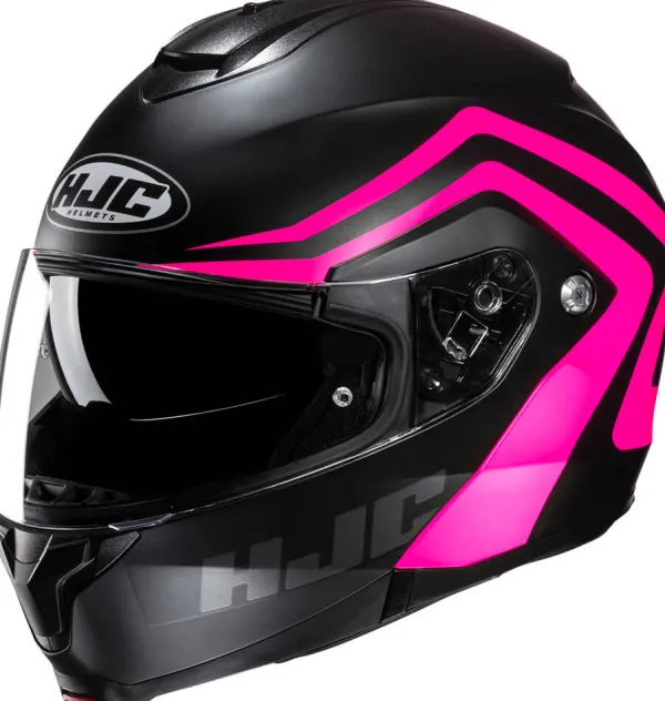 HJC C91N Nepos Black/Pink> Integraalhelmen|Helmen Met Zonnevizier