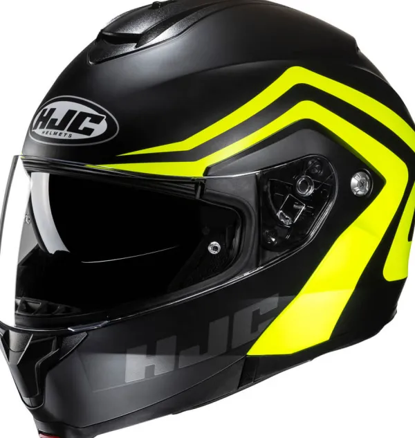 HJC C91N Nepos Black/Yellow> Integraalhelmen|Helmen Met Zonnevizier