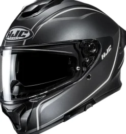 HJC C71 Quez Black/White 120> Integraalhelmen|Helmen Met Zonnevizier