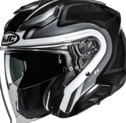 HJC F31 Bask Black/Grey 182> Helmen Met Zonnevizier|Bluetooth Helmen