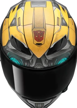 HJC F71 Bumblebee Hasbro Yellow/Grey 781> Integraalhelmen|Helmen Met Zonnevizier