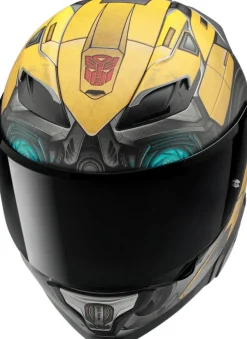 HJC F71 Bumblebee Hasbro Yellow/Grey 781> Integraalhelmen|Helmen Met Zonnevizier