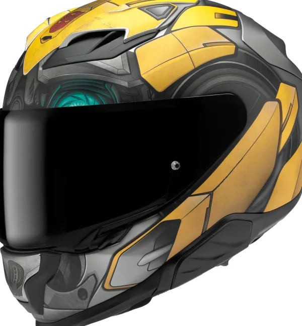 HJC F71 Bumblebee Hasbro Yellow/Grey 781> Integraalhelmen|Helmen Met Zonnevizier