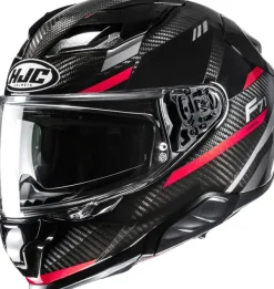 HJC F71 Carbon Esira Black/Red 183> Helmen Met Zonnevizier|Race Helmen