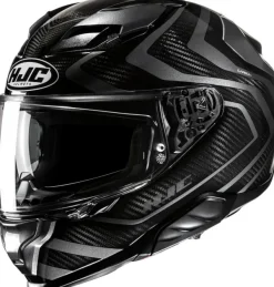 HJC F71 Carbon Nevio Black/Grey 880> Helmen Met Zonnevizier|Race Helmen