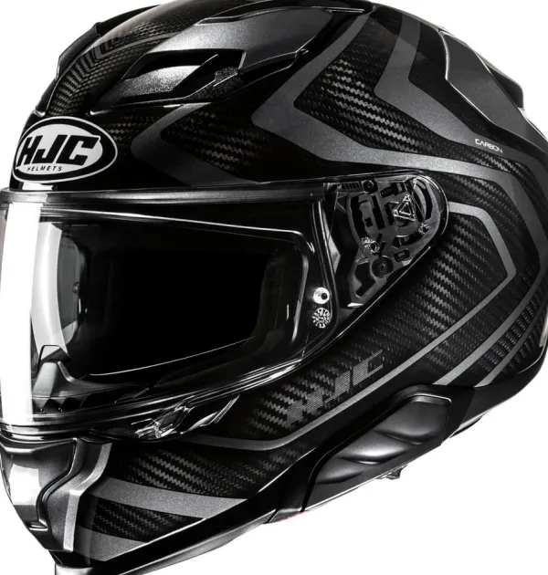 HJC F71 Carbon Nevio Black/Grey 880> Helmen Met Zonnevizier|Race Helmen