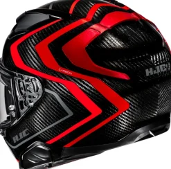 HJC F71 Carbon Nevio Black/Red 830> Helmen Met Zonnevizier|Race Helmen