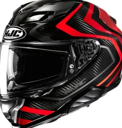 HJC F71 Carbon Nevio Black/Red 830> Helmen Met Zonnevizier|Race Helmen