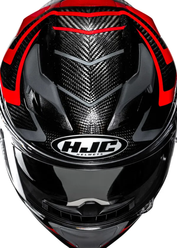 HJC F71 Carbon Nevio Black/Red 830> Helmen Met Zonnevizier|Race Helmen