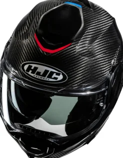 HJC F100 Carbon Stan Black/Blue 185> Systeemhelmen|Helmen Met Zonnevizier