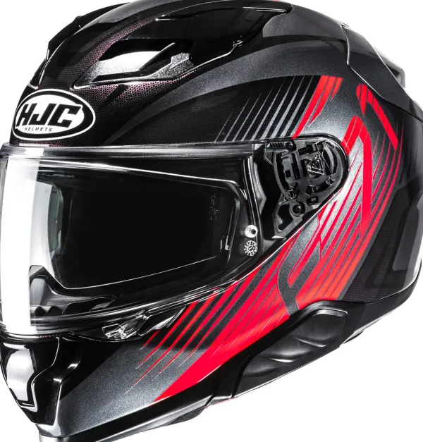 HJC F71 Catos Black/Red 138> Integraalhelmen|Helmen Met Zonnevizier