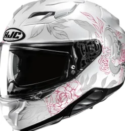 HJC F71 Eliz White/Pink 260> Integraalhelmen|Helmen Met Zonnevizier