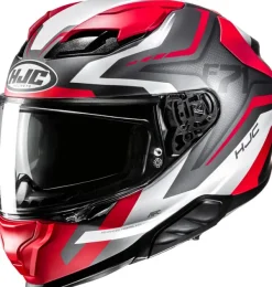 HJC F71 Fes Grey/Red 823> Integraalhelmen|Helmen Met Zonnevizier