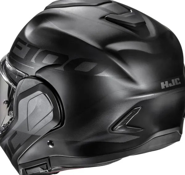 HJC F100 Hetal Grey/Black 808> Systeemhelmen|Helmen Met Zonnevizier