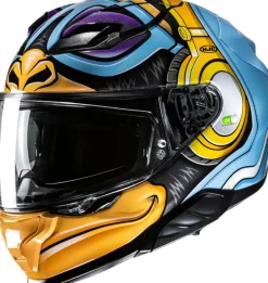 HJC F71 Monkey DJ Blue/Yellow 588><noscript><img width=