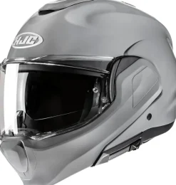 HJC F100 Nardo Grey 808> Systeemhelmen|Helmen Met Zonnevizier