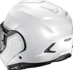 HJC F100 Pearl White 202> Systeemhelmen|Helmen Met Zonnevizier