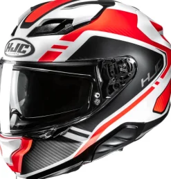 HJC F71 Tozz White/Orange 233> Integraalhelmen|Helmen Met Zonnevizier